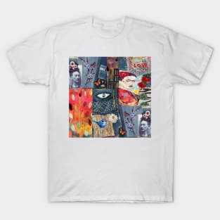 Geisha Denim Patchwork T-Shirt